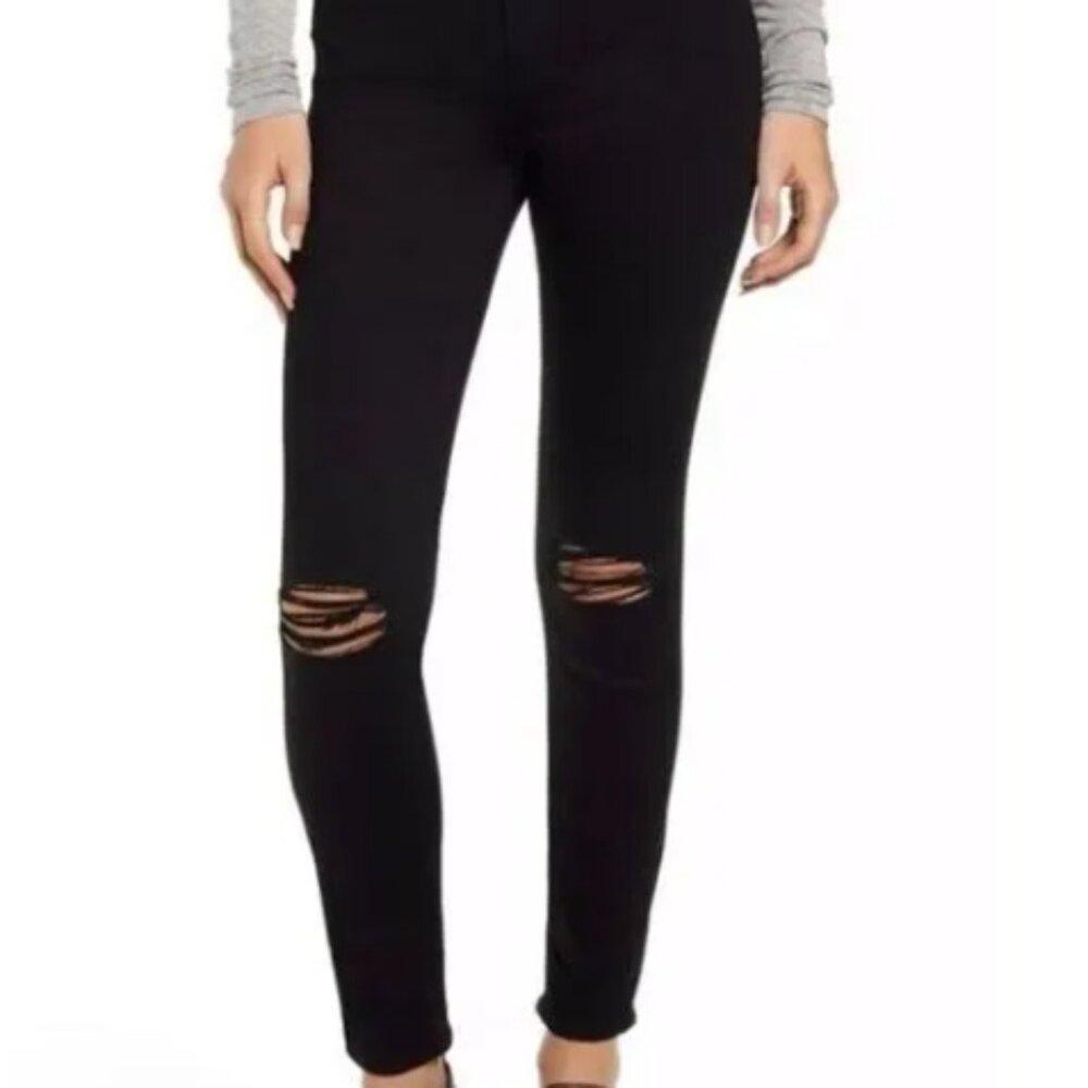 Paige Verdugo Ankle Skinny Jeans Twilight Destructed